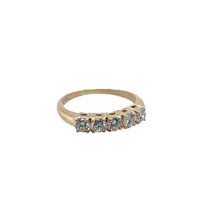 Estate Diamond 5 Stone Anniversary Ring