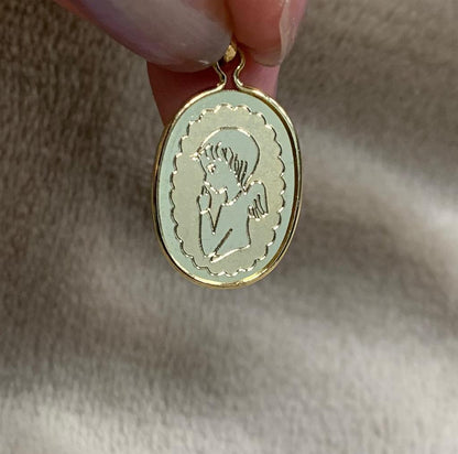Estate 18K Angel Charm