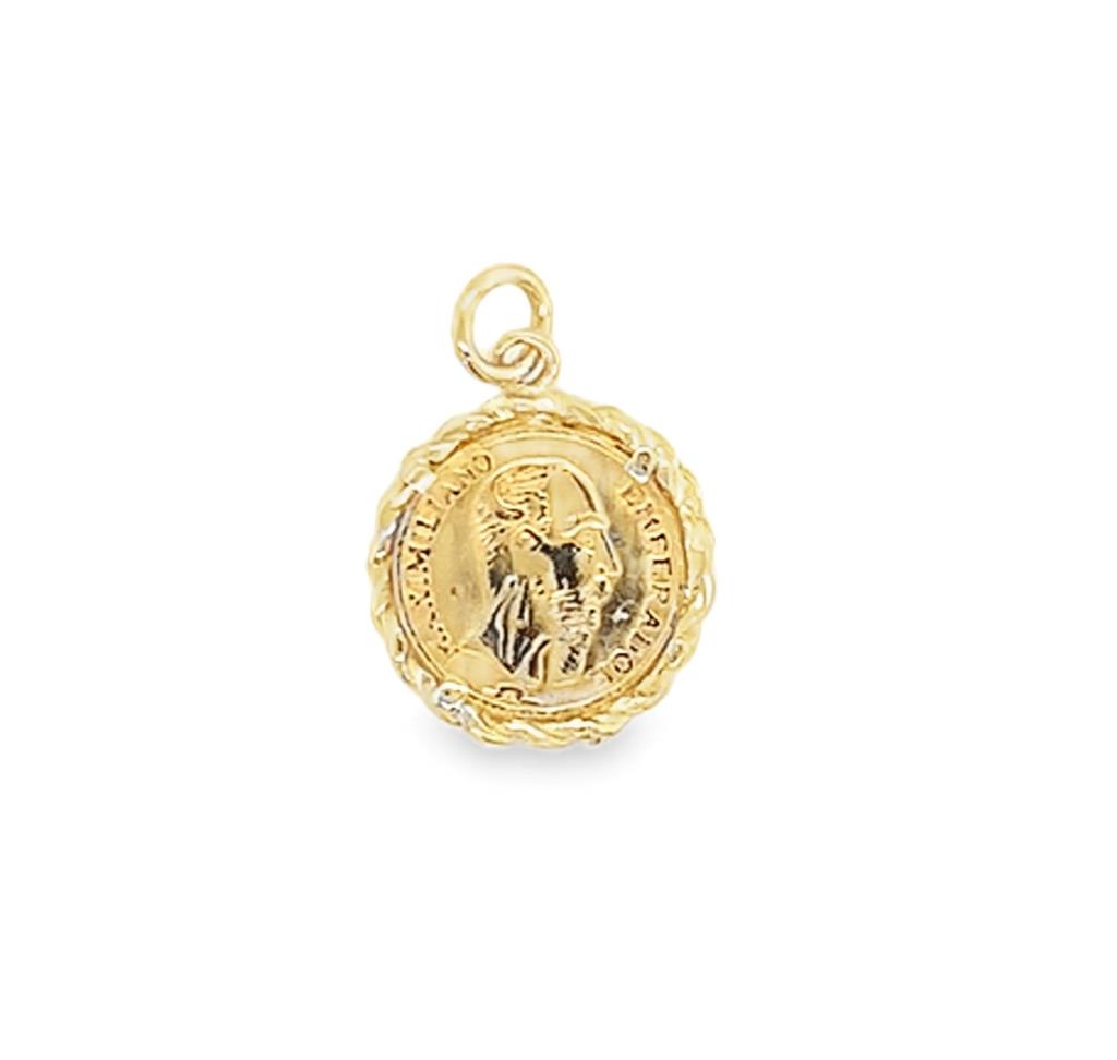 Estate 14K Mexican Peso Charm