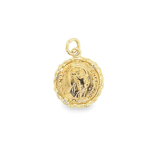 Estate 14K Mexican Peso Charm