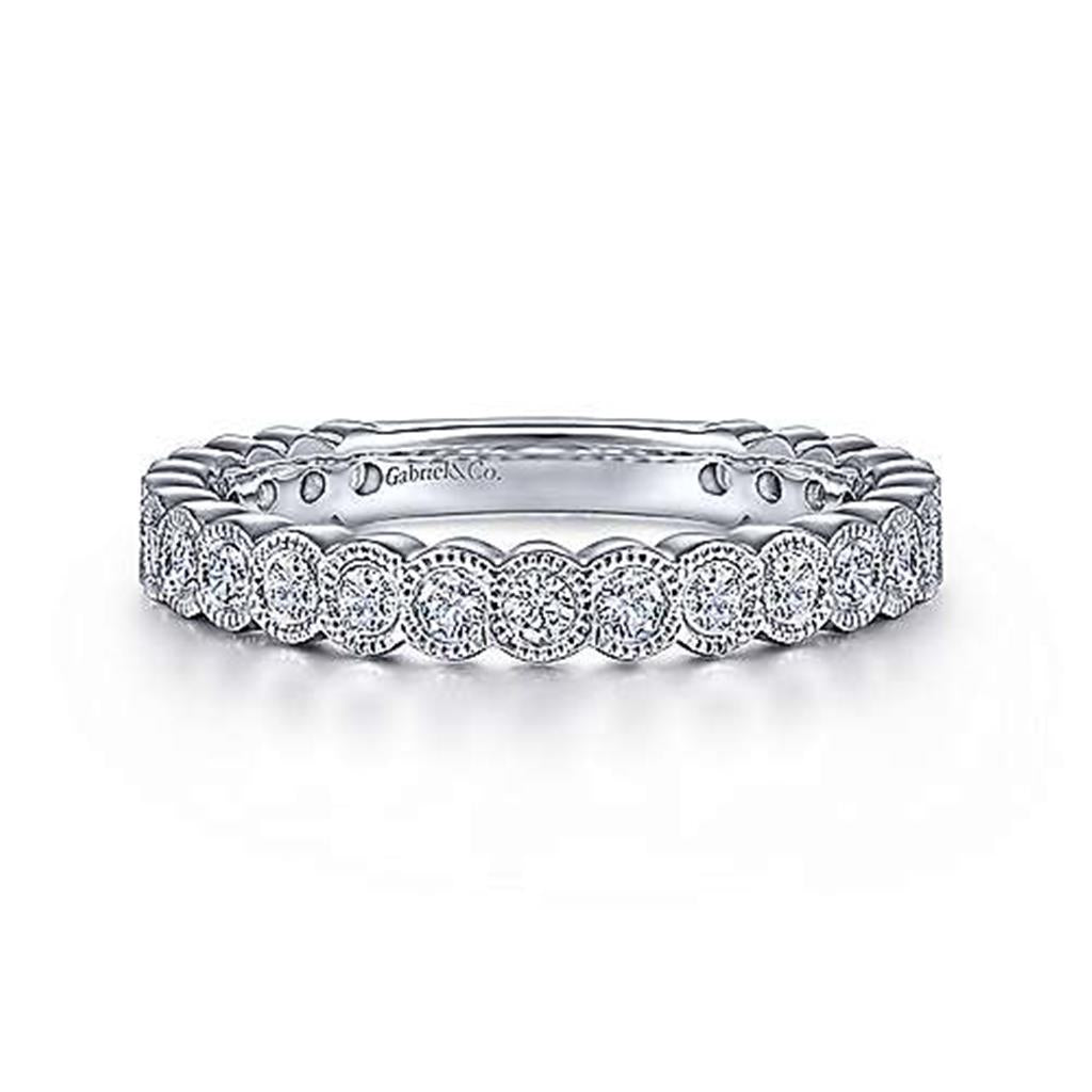 Gabriel Diamond Scalloped Band