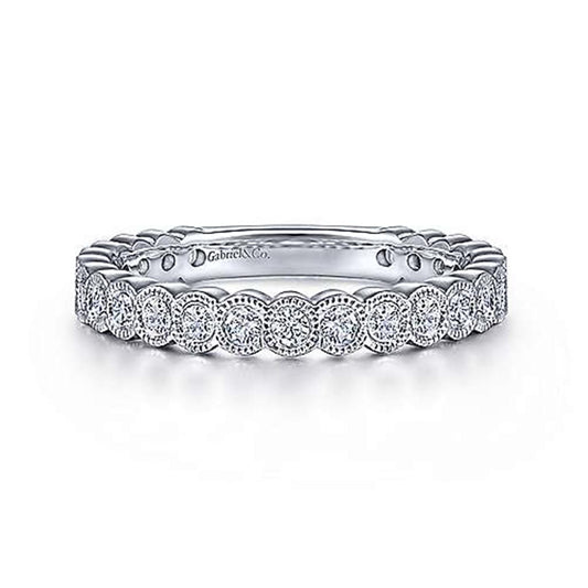 Gabriel Diamond Scalloped Band