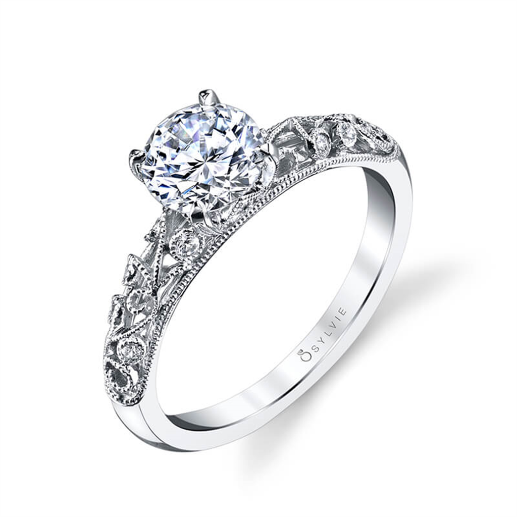 Sylvie vintage engagement ring