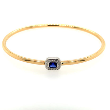 Simon G. 18Ky Sapphire & Diamond Bracelet