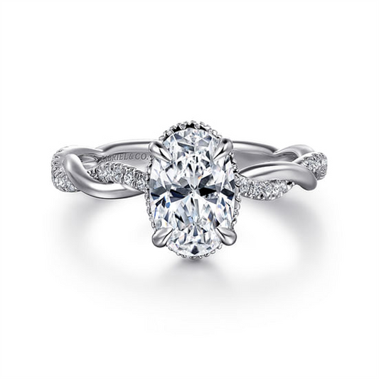 Gabriel 'Ama" White Gold Semi-Mount