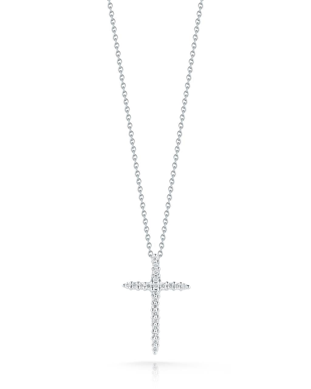 Roberto Coin Diamond Cross Necklace