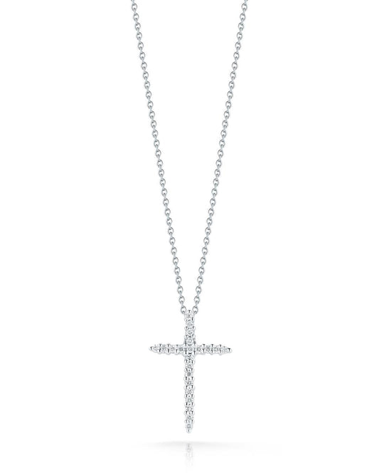 Roberto Coin Diamond Cross Necklace