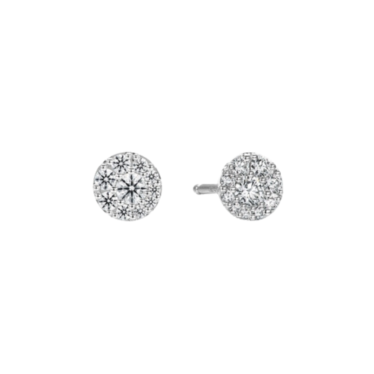 Hearts On Fire 18K Tessa Diamond Circle Earrings