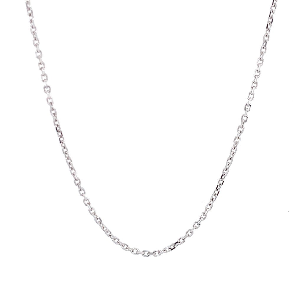 Rolland's Designs 14K White Gold Cable Chain