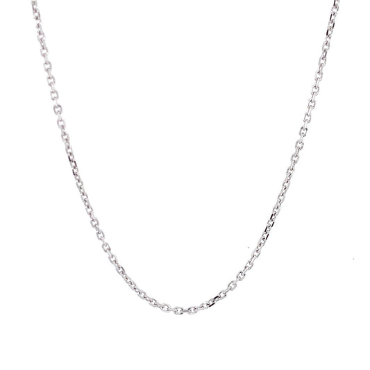 Rolland's Designs 14K White Gold Cable Chain