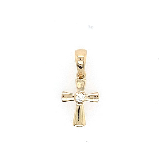 Cross Pendant With Diamond