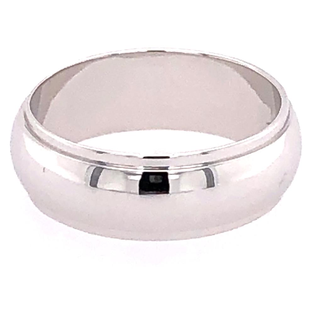 Estate 14K White Gold Wedding Band