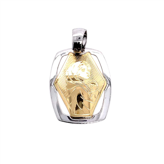Rolland's Designs 14K Gold Madonna Medallion