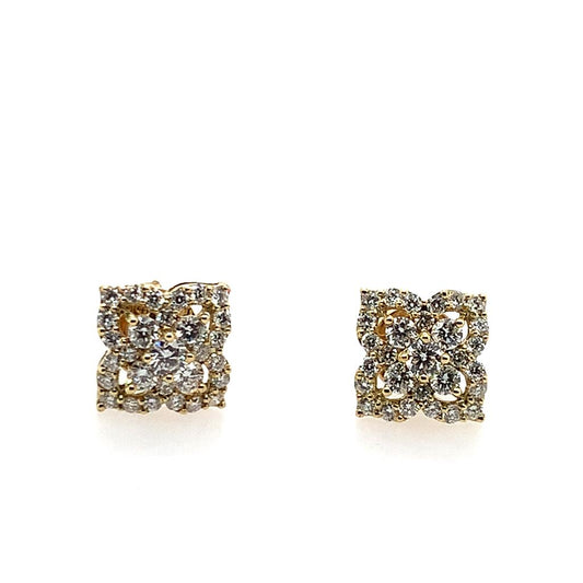 Shy Creation Diamond Stud Earrings