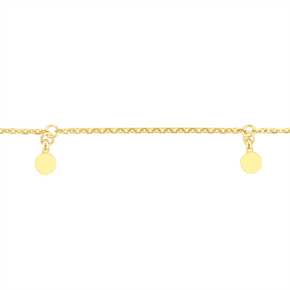 Rolland's Designs 14K Yellow Gold Anklet Bracelet