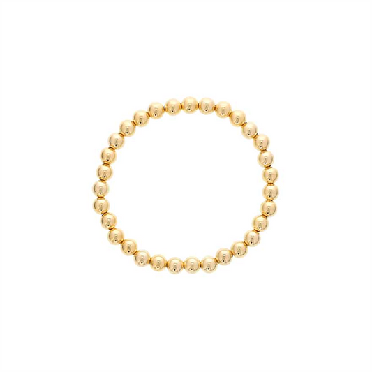 Dee Berkley Shine Bright Gold Filled Beaded Bracelet-6mm