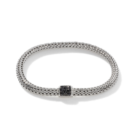 John Hardy Classic Chain Bracelet with Black Sapphire