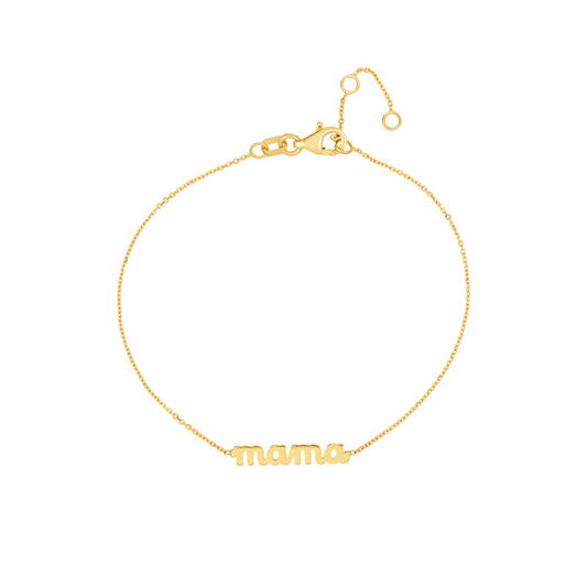 Rolland's Designs 14K Yellow Gold "Mama" Bracelet