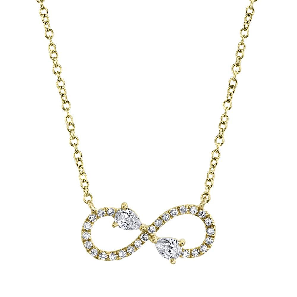 Shy Creation Diamond Infinity Necklace