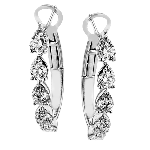 Simon G. Diamond Hoop Earrings