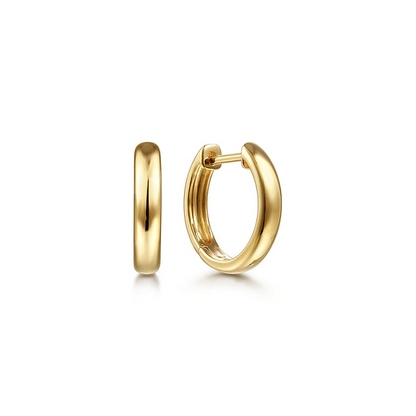 Gabriel Gold Round Huggie Earrings