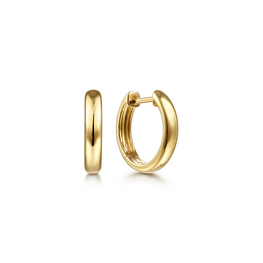 Gabriel Gold Round Huggie Earrings