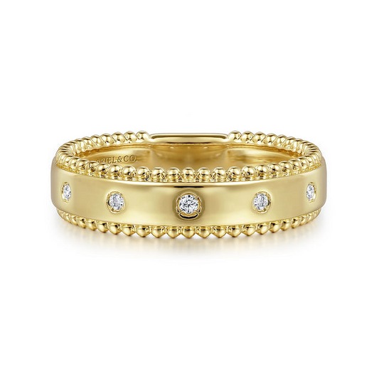 Gabriel & Co Bujukan Bezel Set Diamond Band