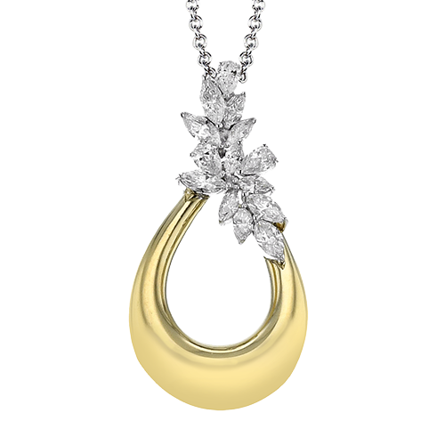 Simon G. 18Ky Diamond Teardrop Pendant