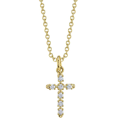 Shy Creation Diamond Cross Pendant