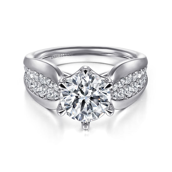 Gabriel "Ember" White Gold Semi-Mount