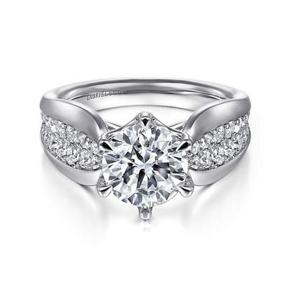 Gabriel "Ember" White Gold Semi-Mount