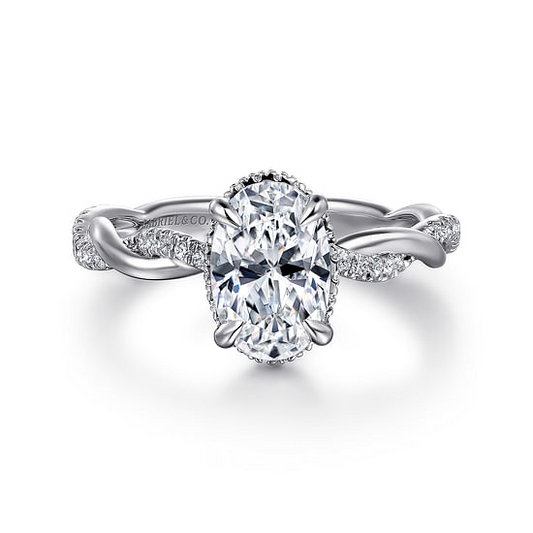 Gabriel 'Ama" White Gold Semi-Mount