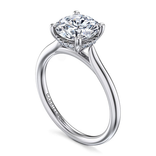 Gabriel "Azucena" White Gold Semi-Mount