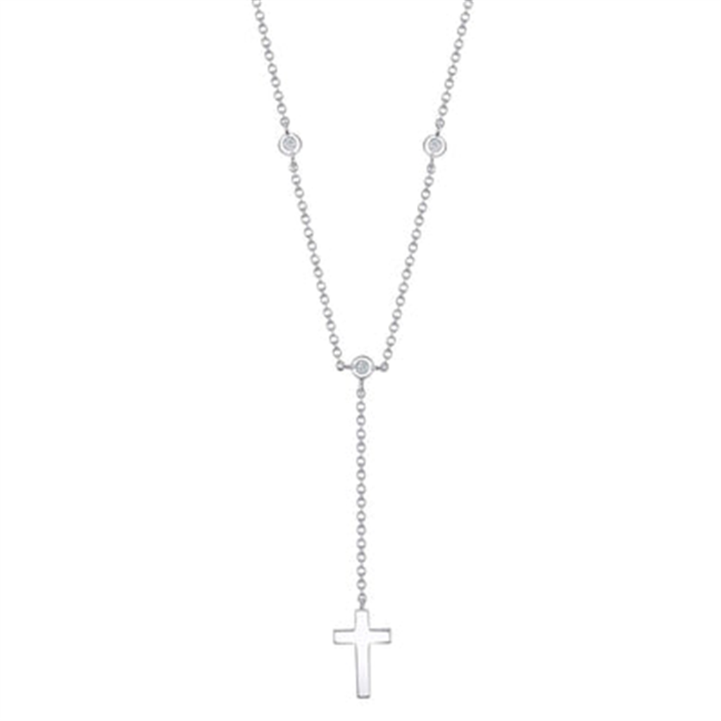 Shy Creation Diamond Cross Necklace