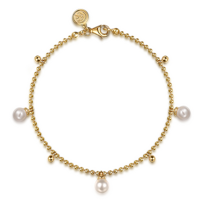 Gabriel Bujukan Beads & Freshwater Pearls Droplet Bracelet