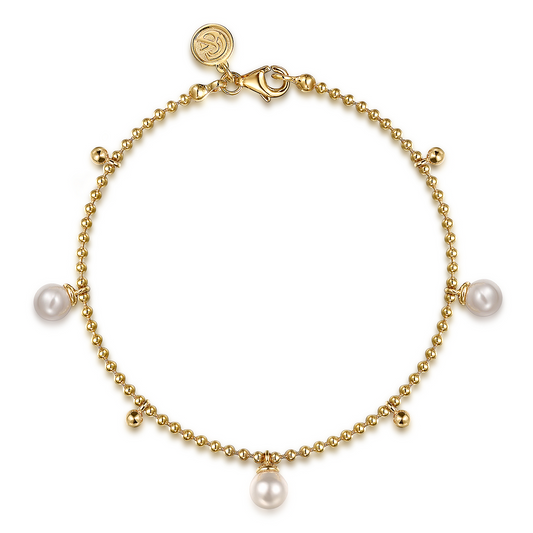 Gabriel Bujukan Beads & Freshwater Pearls Droplet Bracelet