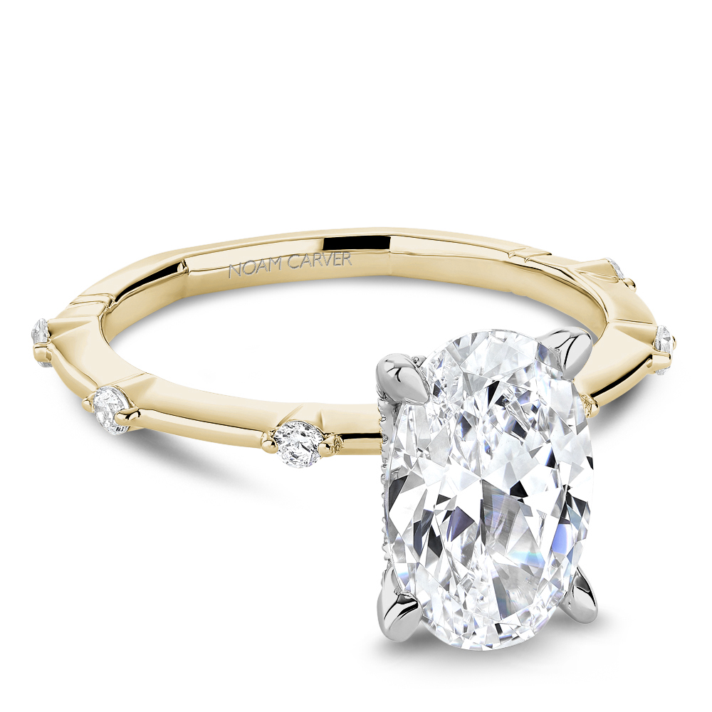 Noam Carver Atelier 14K Yellow Gold Hidden Halo Engagement Ring