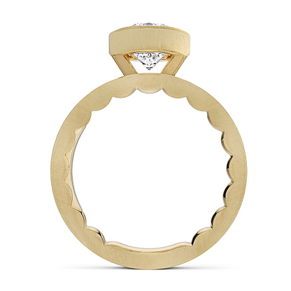 Noam Carver 14K Yellow Gold Bezel Set Engagement Ring