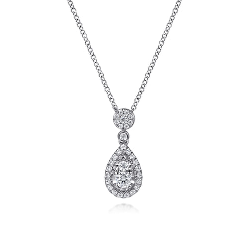 Gabriel Diamond Teardrop Necklace