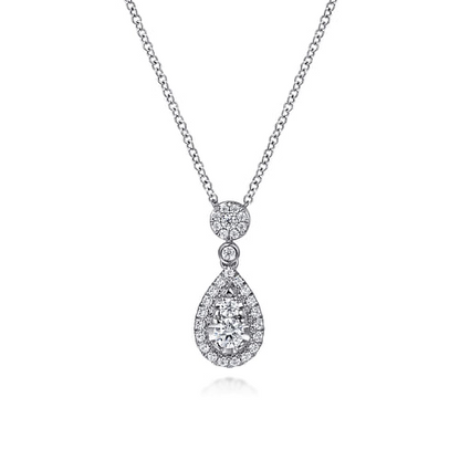 Gabriel Diamond Teardrop Necklace