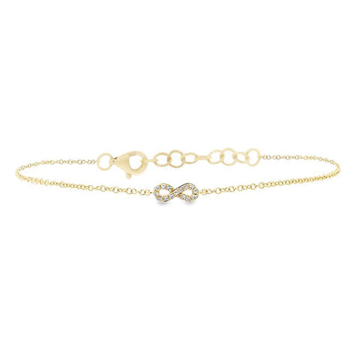 Shy Creation Diamond Infinity Bracelet