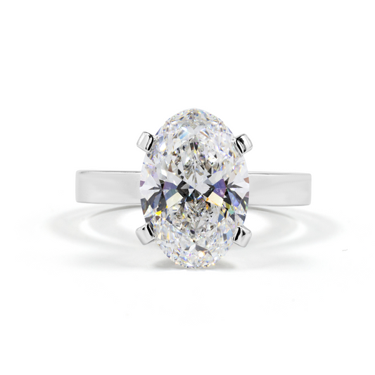 14K White Gold Lab Grown Diamond Engagement Ring