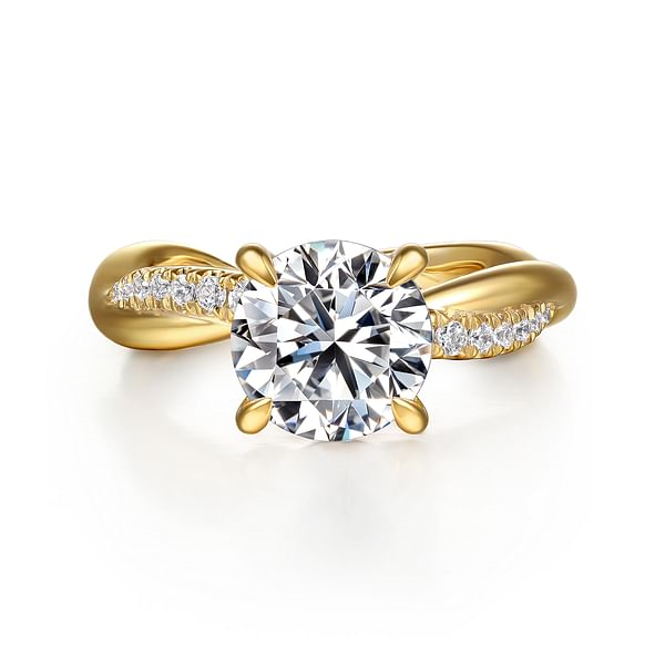 Gabriel 14K Yellow Gold Engagement Ring