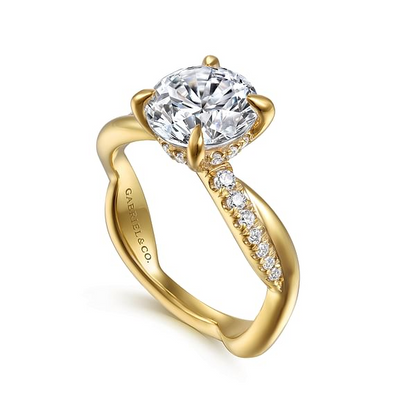 Gabriel 14K Yellow Gold Engagement Ring