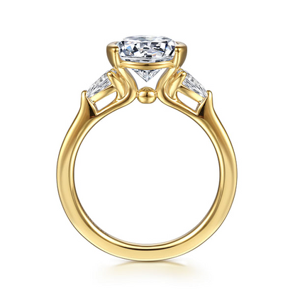 Gabriel 14K Yellow Gold Bezel Engagement Ring