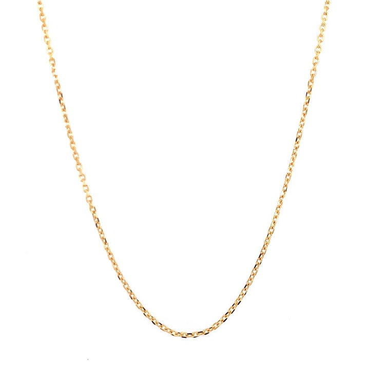 14K Yellow Gold 0.8Mm Rolo Chain