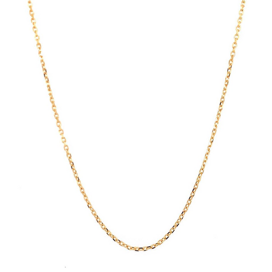 14K Yellow Gold 0.8Mm Rolo Chain
