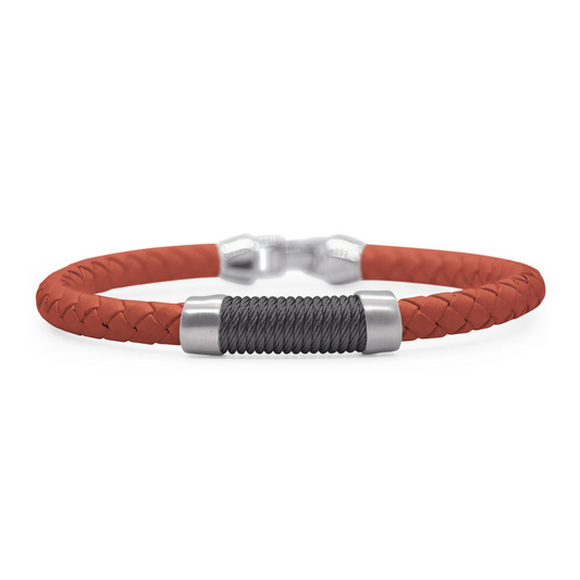 Alor Leather & Twisted Cable Bracelet