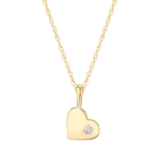 Rolland's Design Diamond Heart Necklace