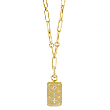 Roberto Coin Venetian Princess Diamond Dog Tag